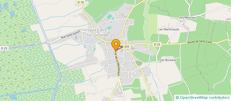 localisation de l'entreprise MADAME ZOE BALLA  SAINT-CIERS-SUR-GIRONDE