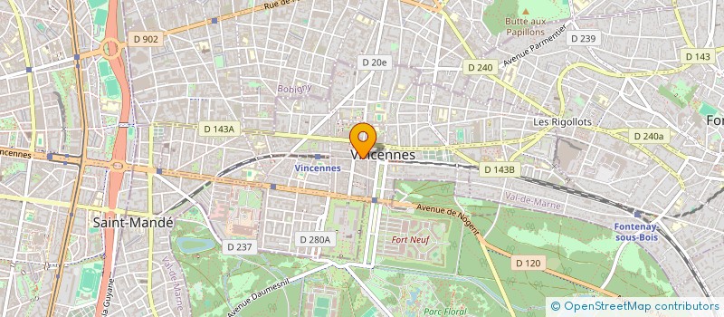 localisation de l'entreprise MADAME ZOE BERDAH à VINCENNES