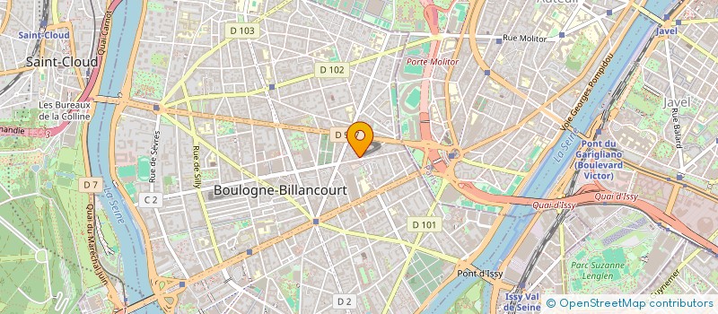 localisation de l'entreprise MADAME ZOE BERGER  BOULOGNE-BILLANCOURT