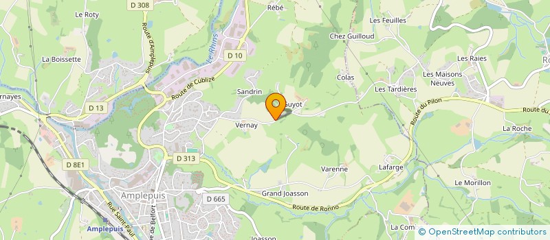 localisation de l'entreprise MADAME ZOE BEROUDON  AMPLEPUIS