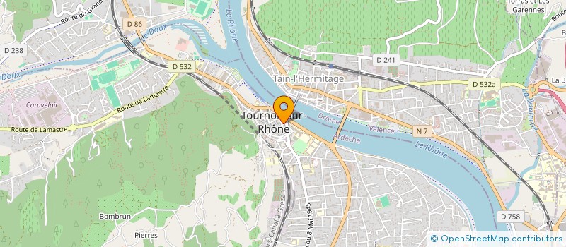 localisation de l'entreprise MADAME ZOE BLACHE à TOURNON-SUR-RHONE