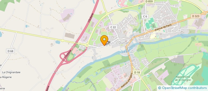 localisation de l'entreprise MADAME ZOE BLANDIN  DURTAL