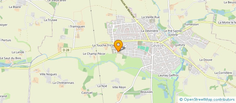 localisation de l'entreprise MADAME ZOE BOUIN  GEVEZE