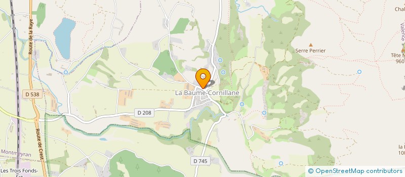 localisation de l'entreprise MADAME ZOE BOULANGER  LA BAUME-CORNILLANE