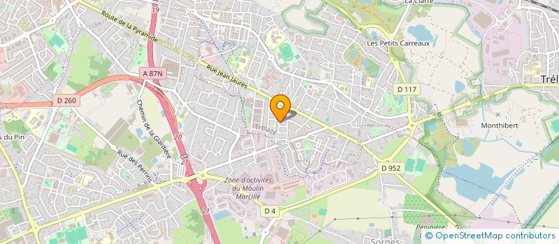 localisation de l'entreprise MADAME ZOE BOUTET  TRELAZE