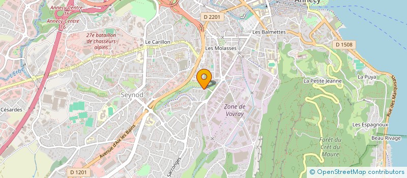 localisation de l'entreprise MADAME ZOE BRIFFAZ à ANNECY