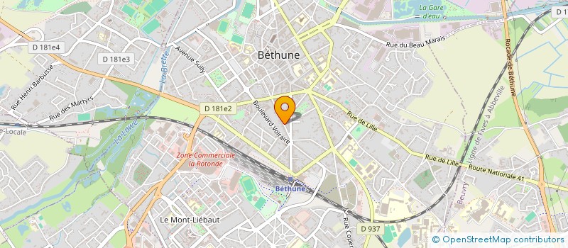 localisation de l'entreprise MADAME ZOE CALIMET  BETHUNE