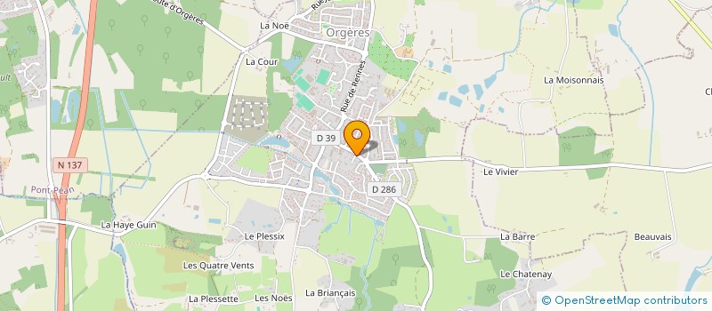 localisation de l'entreprise MADAME ZOE CALLEAU à ORGERES
