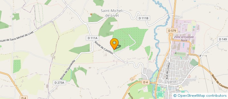 localisation de l'entreprise MADAME ZOE CASTELLANI  LIVAROT-PAYS-D'AUGE