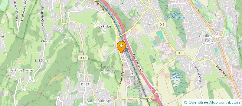 localisation de l'entreprise MADAME ZOE CHUZEVILLE  LA RAVOIRE