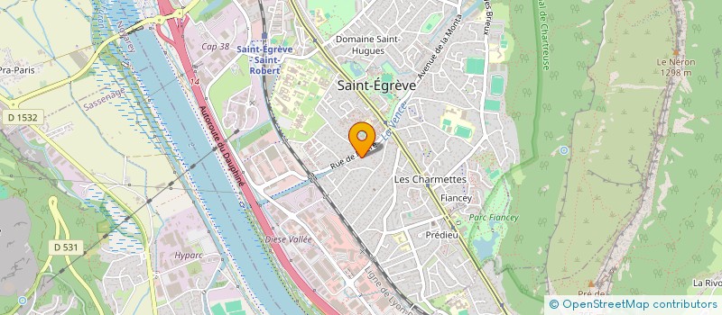 localisation de l'entreprise MADAME ZOE COMTET  SAINT-EGREVE