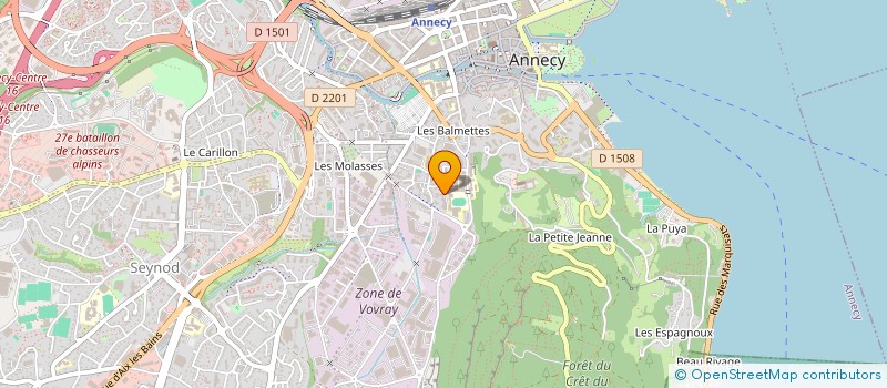 localisation de l'entreprise MADAME ZOE COTTEAUX  ANNECY