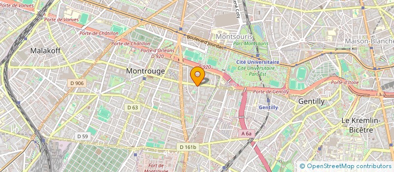 localisation de l'entreprise MADAME ZOE CRAIT à MONTROUGE