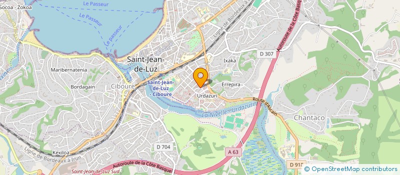 localisation de l'entreprise MADAME ZOE DELEAU à SAINT-JEAN-DE-LUZ