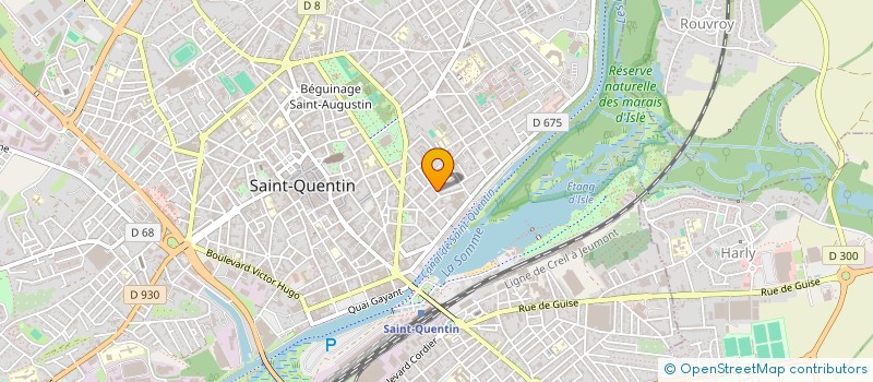 localisation de l'entreprise MADAME ZOE DUPRAT à SAINT-QUENTIN