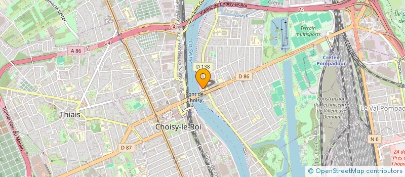 localisation de l'entreprise MADAME ZOE EUGENE  CHOISY-LE-ROI