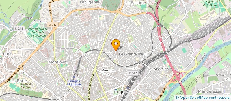 localisation de l'entreprise MADAME ZOE FERREIRA à LIMOGES