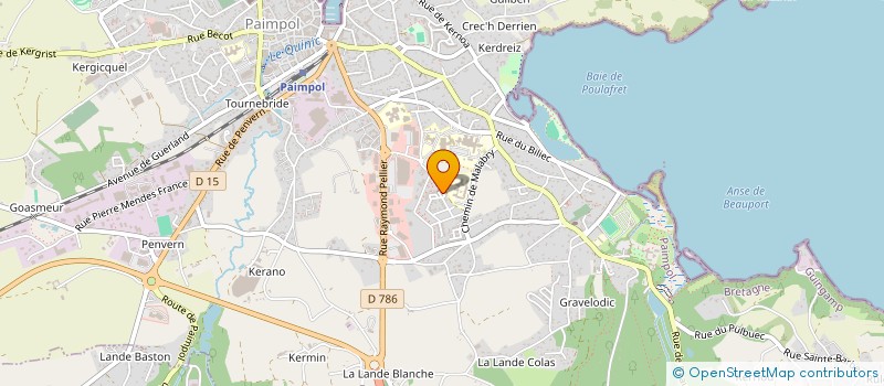 localisation de l'entreprise MADAME ZOE FOURNIER  PAIMPOL