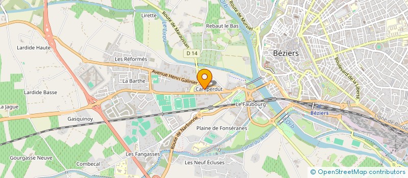 localisation de l'entreprise MADAME ZOE GALLICE  BEZIERS