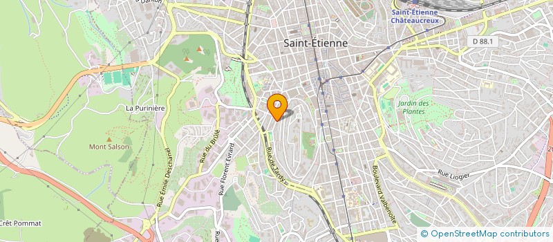 localisation de l'entreprise MADAME ZOE GOURBIN  SAINT-ETIENNE