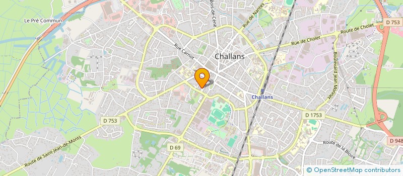 localisation de l'entreprise MADAME ZOE GRANVEAU à CHALLANS