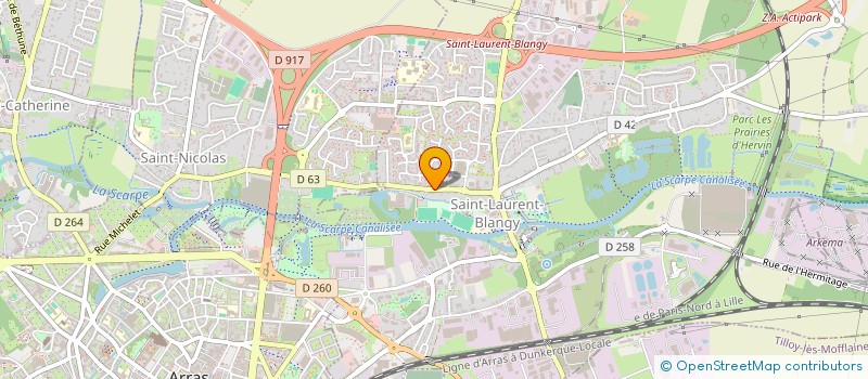 localisation de l'entreprise MADAME ZOE HUMEZ  SAINT-LAURENT-BLANGY