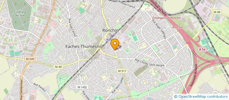 localisation de l'entreprise MADAME ZOE JENNEQUIN  RONCHIN