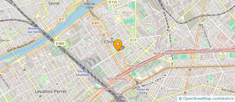 localisation de l'entreprise MADAME ZOE KLEINMANN à CLICHY