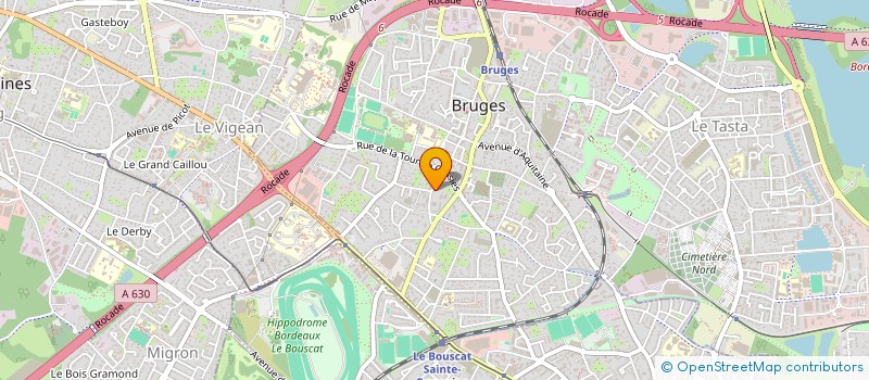 localisation de l'entreprise MADAME ZOE KOFFI  BRUGES