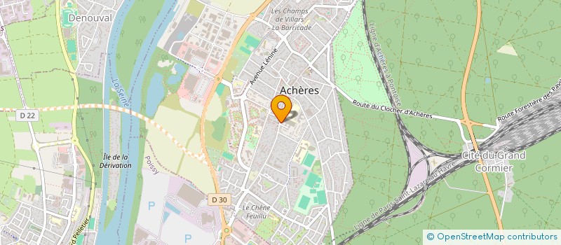 localisation de l'entreprise MADAME ZOE LABEDAN  ACHERES