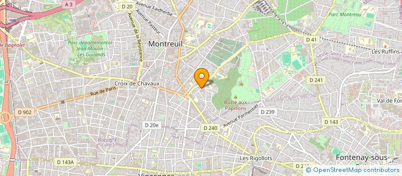 localisation de l'entreprise MADAME ZOE LAMBS  MONTREUIL