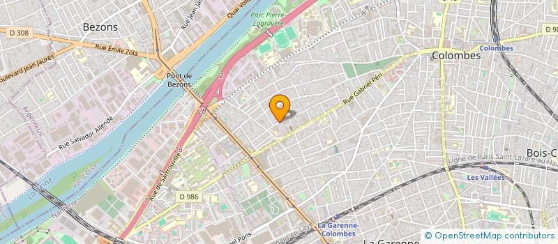localisation de l'entreprise MADAME ZOE LANGRIS à COLOMBES