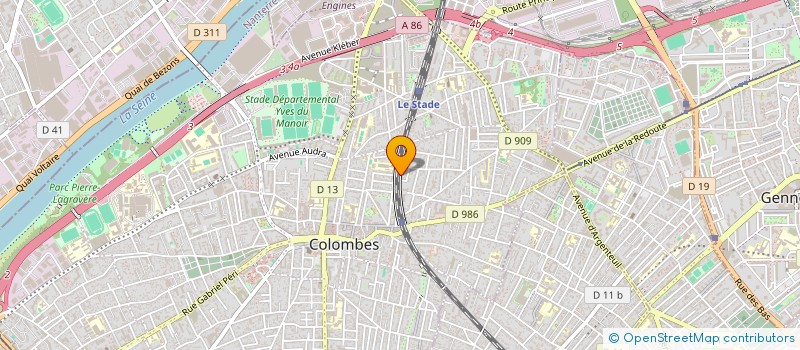 localisation de l'entreprise MADAME ZOE LE BACQUER  COLOMBES