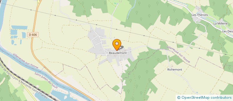 localisation de l'entreprise MADAME ZOE LEGRAND à VILLENEUVE-SUR-YONNE