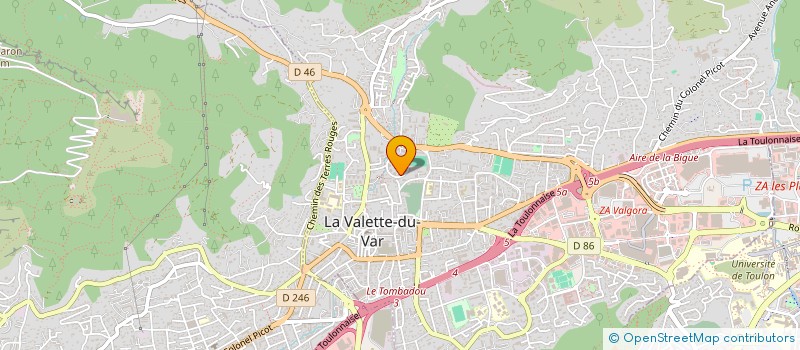 localisation de l'entreprise MADAME ZOE LEGROS  LA VALETTE-DU-VAR