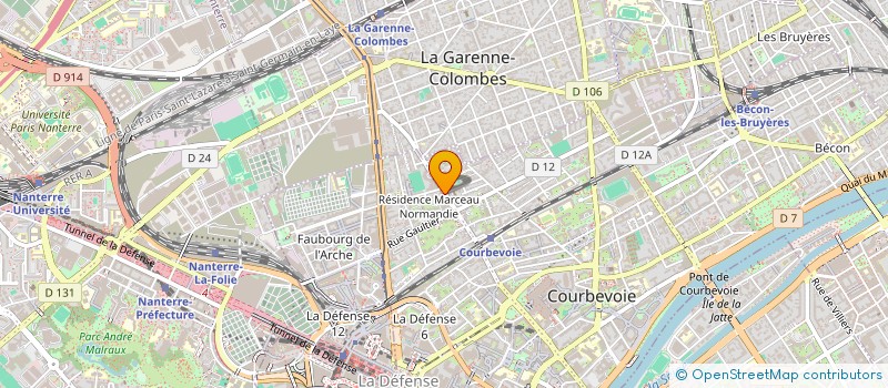 localisation de l'entreprise MADAME ZOE LELIEVRE à COURBEVOIE