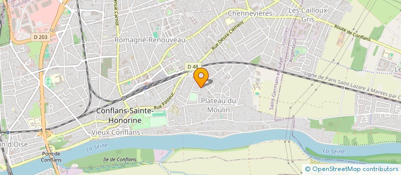 localisation de l'entreprise MADAME ZOE MAHDAVI  CONFLANS-SAINTE-HONORINE