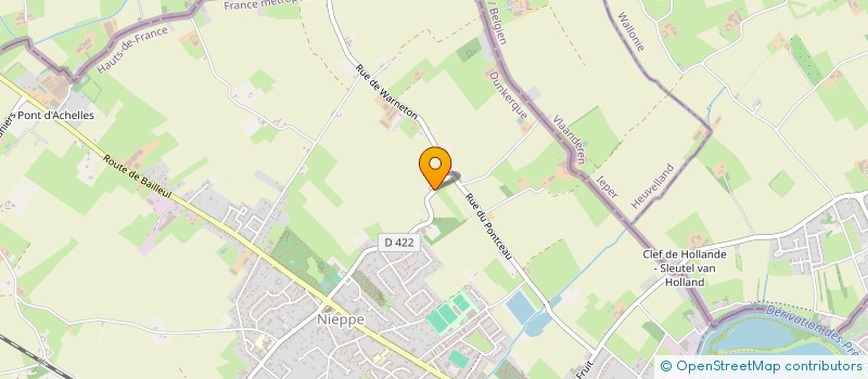 localisation de l'entreprise MADAME ZOE MALBRANQUE  NIEPPE