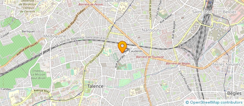 localisation de l'entreprise MADAME ZOE MANHES  TALENCE