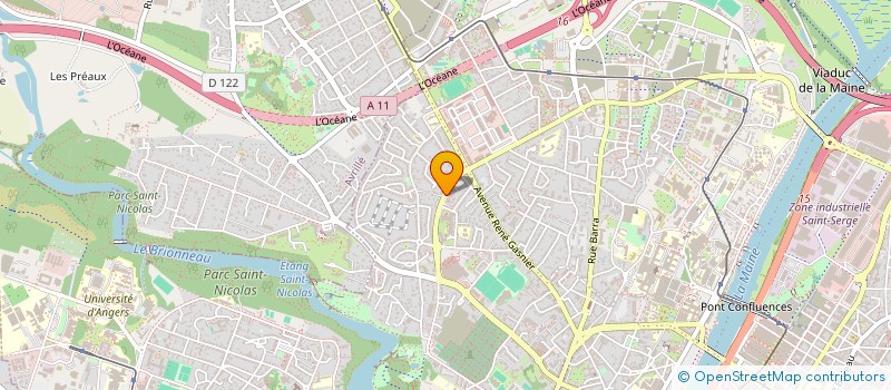 localisation de l'entreprise MADAME ZOE MARIE  ANGERS