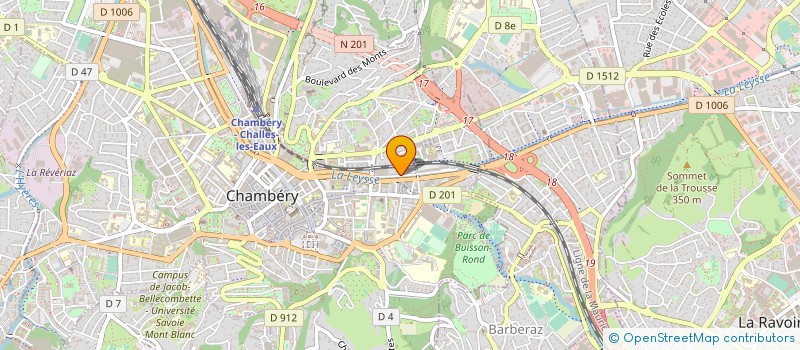 localisation de l'entreprise MADAME ZOE MASSOT à CHAMBERY