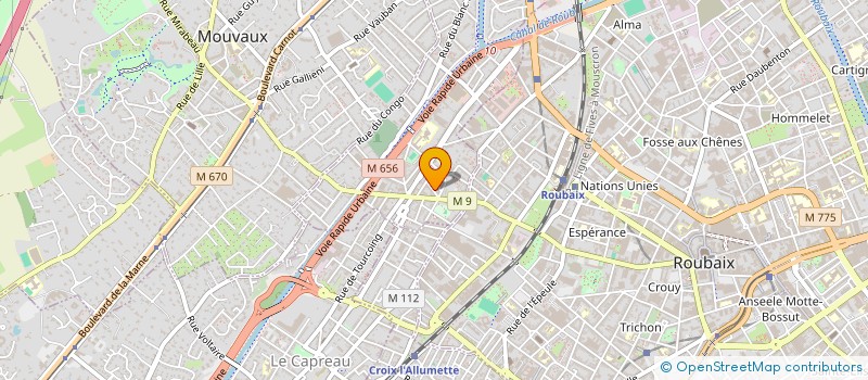 localisation de l'entreprise MADAME ZOE MILLEROT  TOURCOING