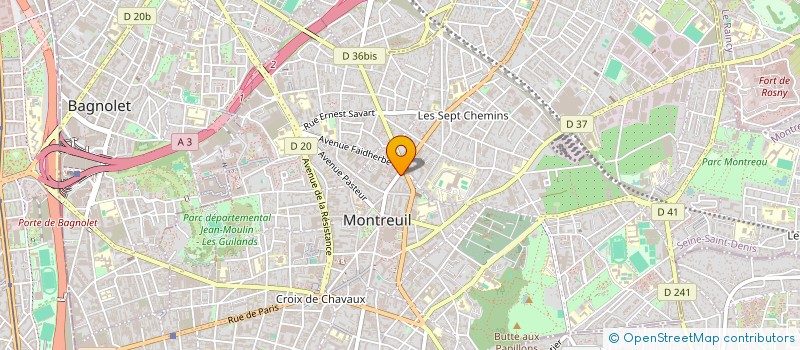 localisation de l'entreprise MADAME ZOE MOAL à MONTREUIL