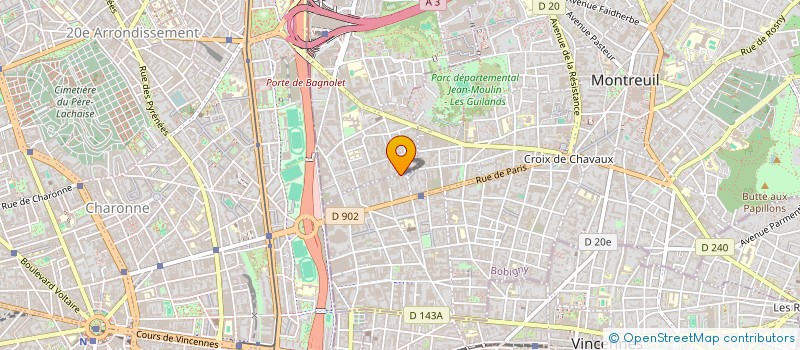 localisation de l'entreprise MADAME ZOE MOJON-DOYARD à MONTREUIL
