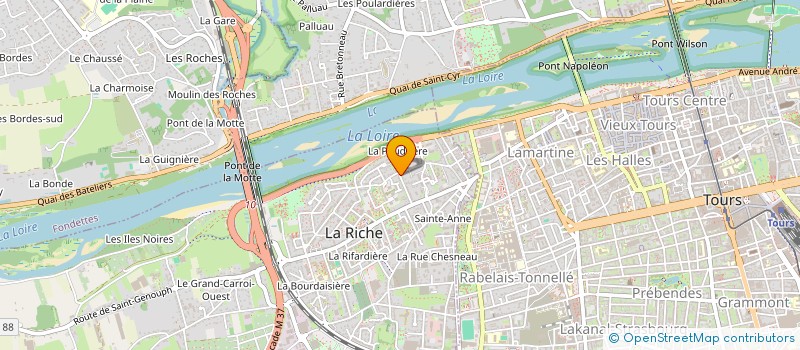 localisation de l'entreprise MADAME ZOE MORLIGHEM  LA RICHE