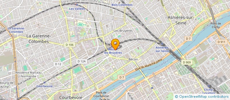 localisation de l'entreprise MADAME ZOE MURIE à COURBEVOIE