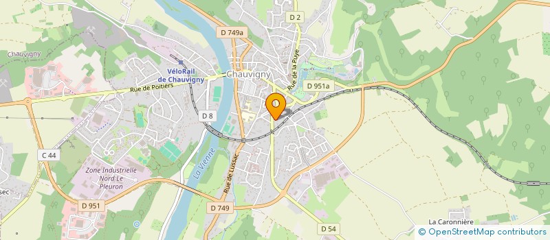 localisation de l'entreprise MADAME ZOE NIVAUD  CHAUVIGNY