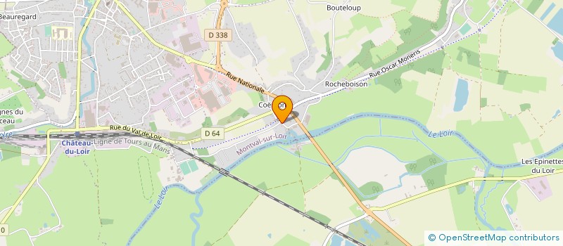 localisation de l'entreprise MADAME ZOE ODILE SOLANGE FRESNEAU  MONTVAL-SUR-LOIR