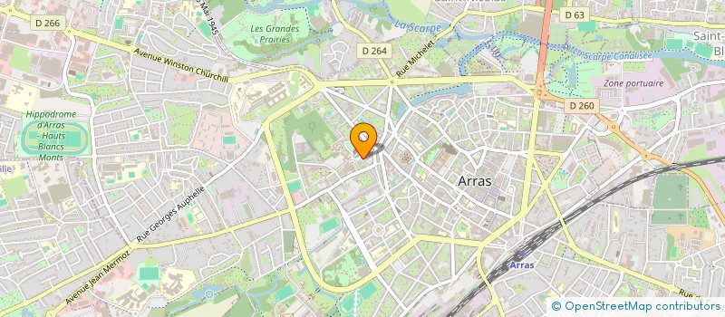 localisation de l'entreprise MADAME ZOE PAQUET  ARRAS