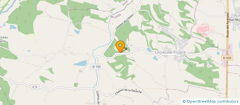 localisation de l'entreprise MADAME ZOE PAREAU  LASSEUBE-PROPRE